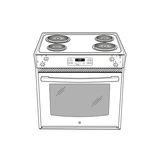 GE® 27" Drop-In Electric Range