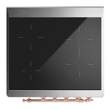 ILVE UMIB30NR3BGP Majestic III 30 inch Induction Range with 4 Elements, 4 cu. ft. Oven Capacity (Triple Glass Door, Blue Grey, Copper)