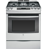 GE® 30" Slide-In Front Control Gas Range