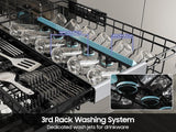 38 dBA Bespoke Auto Open Door Dishwasher with 3rd Rack Washing System in Fingerprint Resistant Stainless Steel