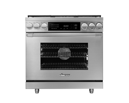 Dual Fuel Pro Range, Silver Stainless Steel, Natural Gas