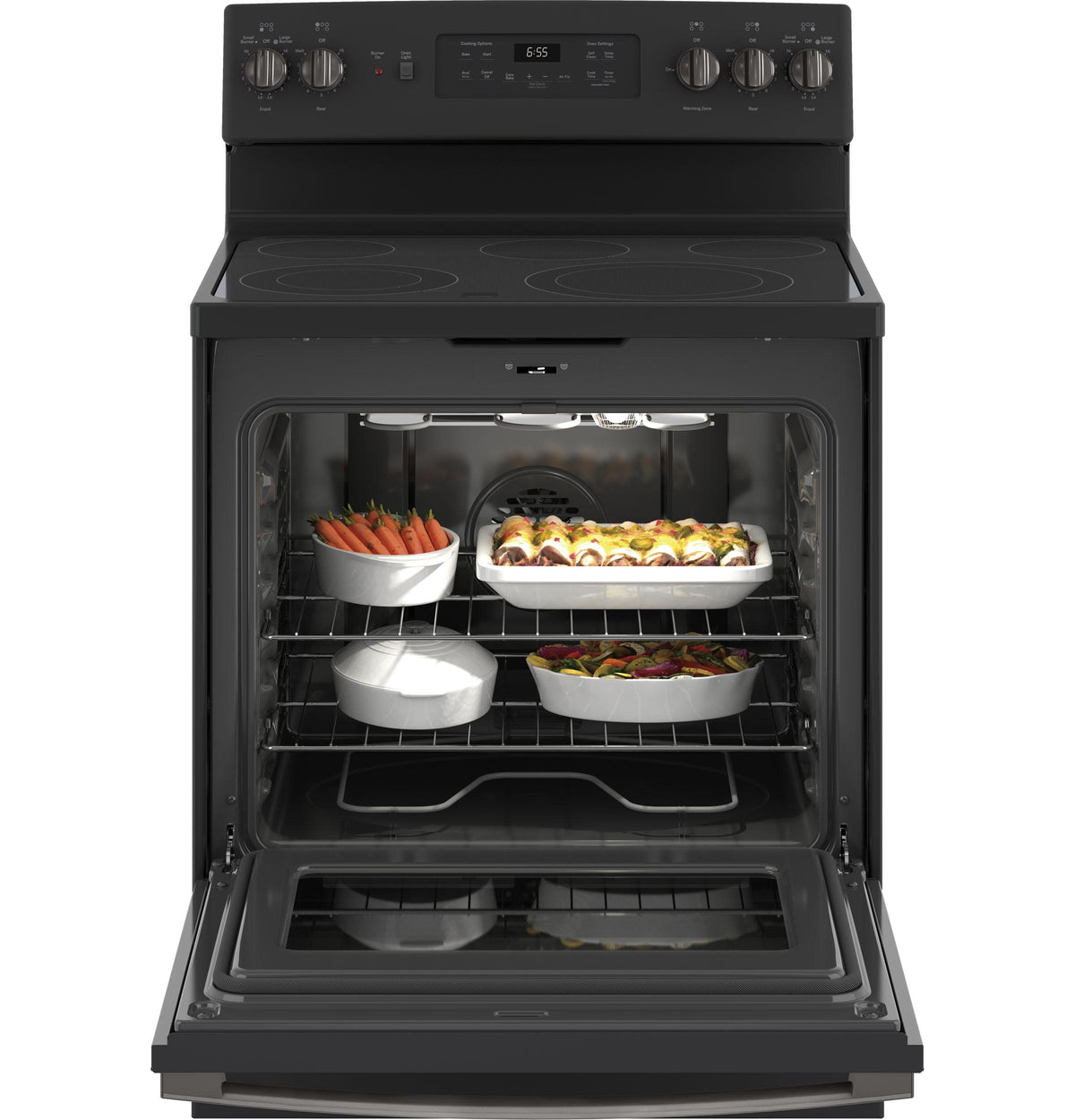 GE® 30" Free-Standing Electric Convection Range