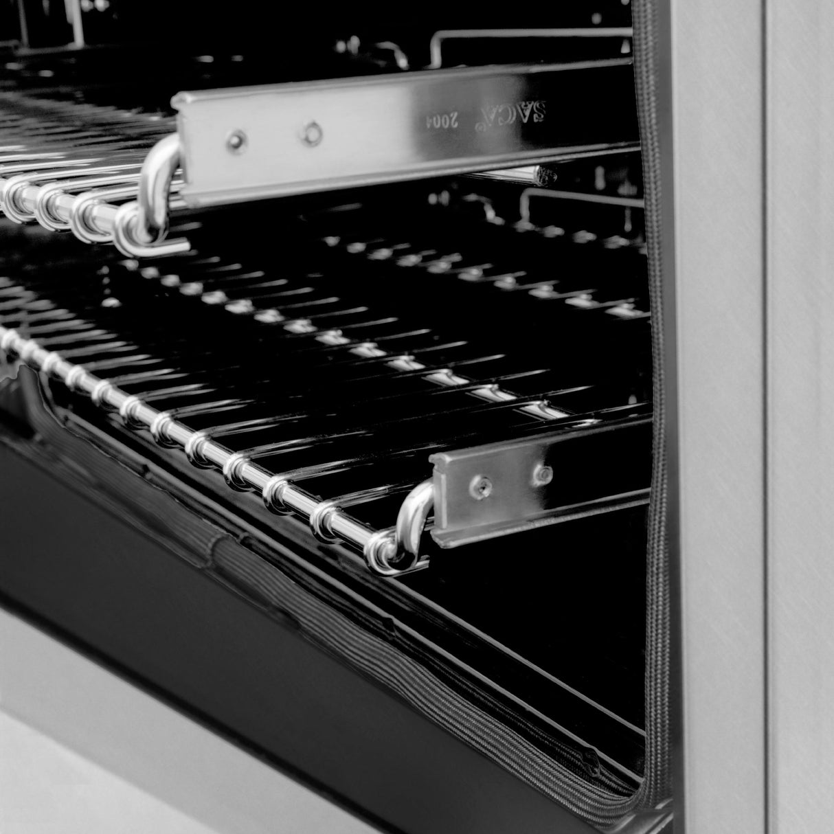 ZLINE 48 in. DuraSnow Stainless Steel 6.0 cu.ft. 7 Gas Burner/Electric Oven Range with Color Door Options (RAS-SN-48) [Color: DuraSnow Stainless Steel]