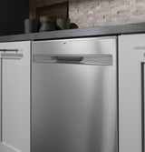 GE® Hybrid Stainless Steel Interior Dishwasher with Hidden Controls