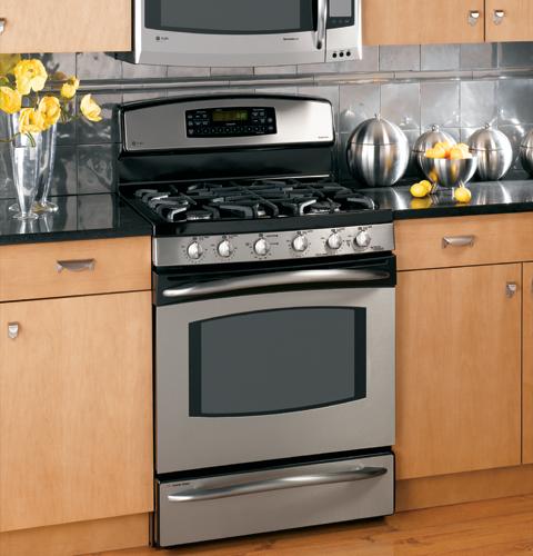 GE Profile 30" Free-Standing Double Oven Range