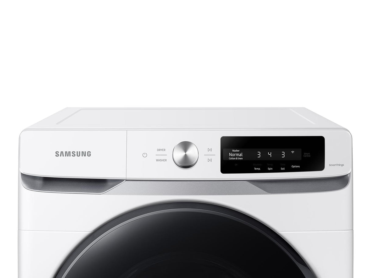 4.5 cu. ft. Large Capacity Smart Dial Front Load Washer with Super Speed Wash in White