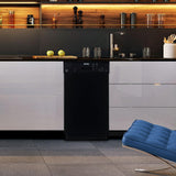 Danby 18" Wide Built-in Dishwasher in Black