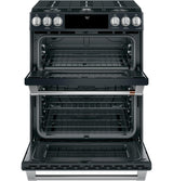 Café™ 30" Smart Slide-In, Front-Control, Gas Double-Oven Range with Convection