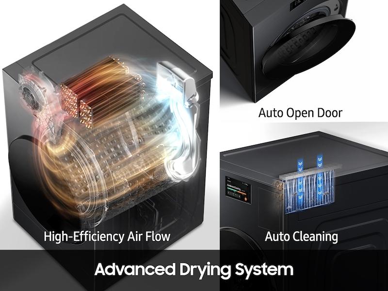 5.3 cu. ft. Bespoke AI Laundry Ventless Heat Pump Dryer Combo™ All-in-One Ultra Capacity Washer with AI Home in Brushed Black