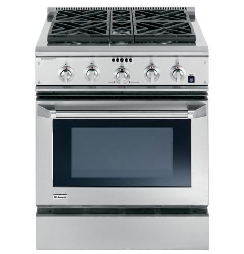 GE Monogram® 30" Dual-Fuel Professional Range with 4 Burners (Liquid Propane)
