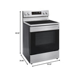 6.3 cu ft. Smart Wi-Fi Enabled Fan Convection Electric Range with Air Fry & EasyClean®