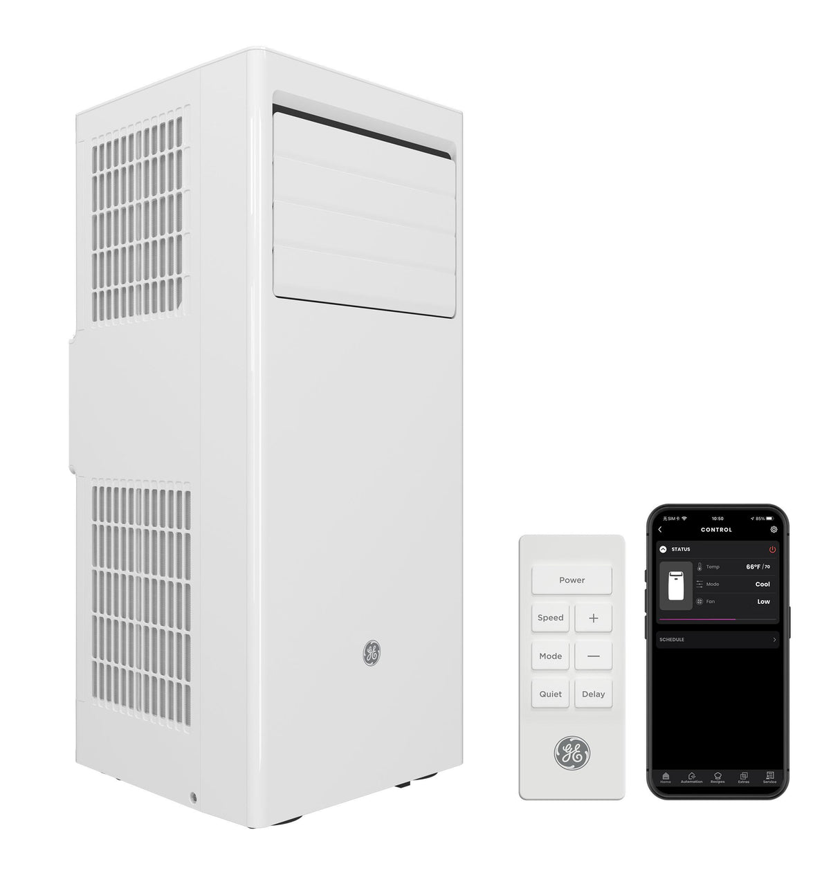 GE® 5,000 BTU DOE SACC Portable Air Conditioner for Small Rooms up to 200 sq. ft.