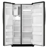 36" Wide, 24.5 cu. ft. Capacity Side-By-Side Refrigerator with LED Lighting (Black)