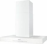 DA 6690 D Puristic Edition 6000 AM Island d(eback)cor hood with energy-efficient LED lighting and touch controls for simple operation.