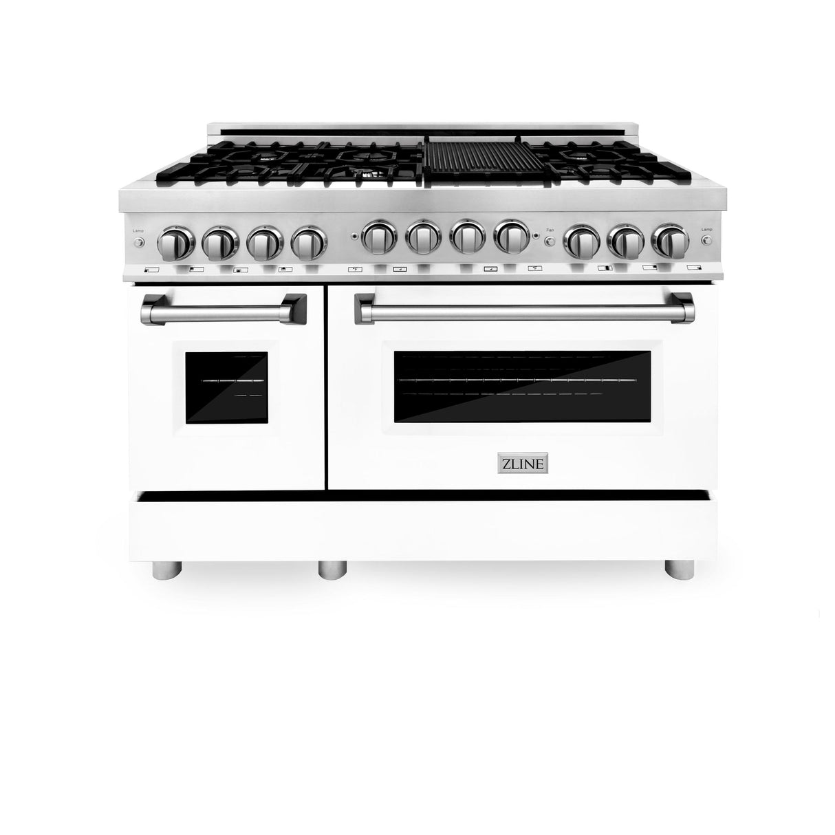ZLINE 48" 6.0 cu. ft. Range with Gas Stove and Gas Oven in Stainless Steel (RG48) [Color: Red Matte]