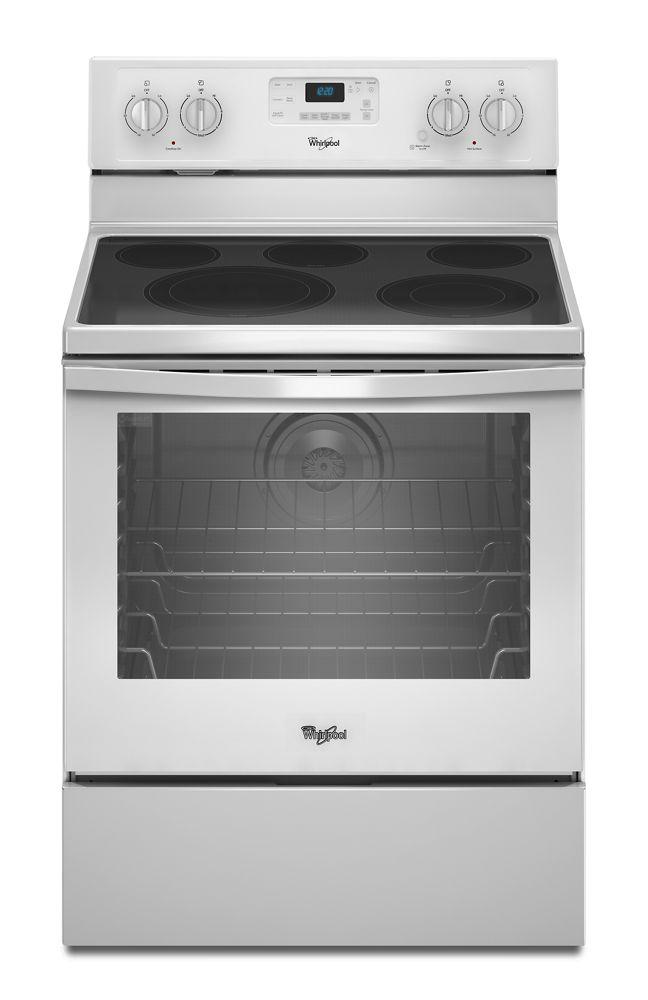 6.4 Cu. Ft. Freestanding Electric Range with AquaLift® Self-Cleaning Technology