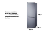 24" Wide Bottom Mount Refrigerator-freezer