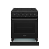 30 Inch Professional Gas Range In Black