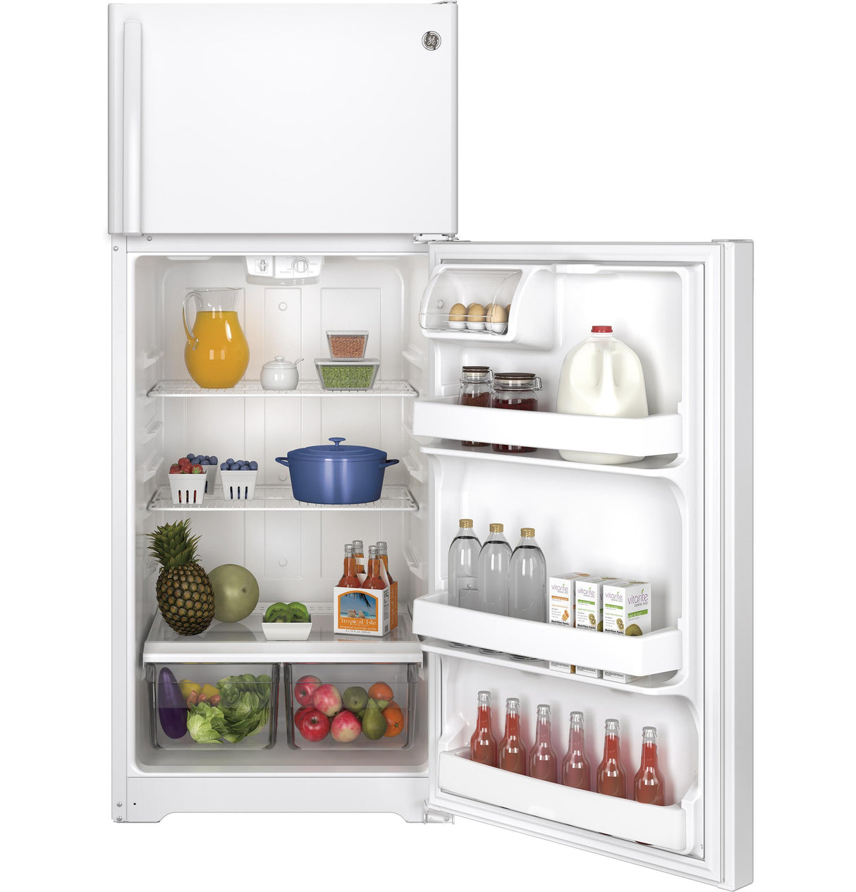 GE® ENERGY STAR® 17.5 Cu. Ft. Top-Freezer Refrigerator