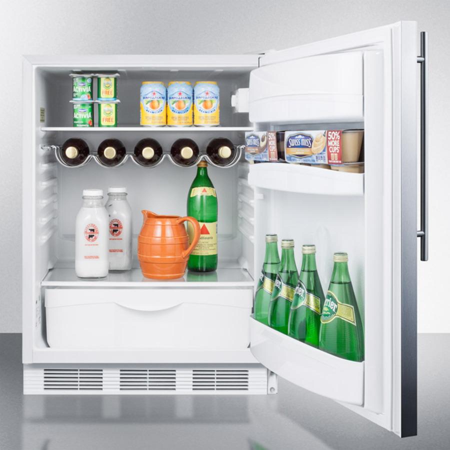 24" Wide All-refrigerator, ADA Compliant