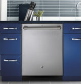 GE Café™ Series Stainless Interior Built-In Dishwasher with Hidden Controls