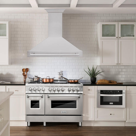 ZLINE 48 in. Stainless Steel Range Hood with Stainless Steel Handle (8654STX-48) [Color: Stainless Steel]
