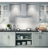 GE Profile™ Series 36" Wall-Mount Glass Canopy Chimney Hood