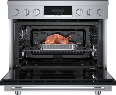 800 Series Induction freestanding range 36" Stainless Steel