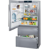 Freestanding Refrig/Freezer 36", Large Door, NOT Reversible, Left Hinge