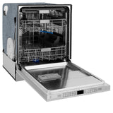 ZLINE 24" Monument Series 3rd Rack Top Touch Control Dishwasher with Stainless Steel Tub, 45dBa (DWMT-24) [Color: DuraSnow]