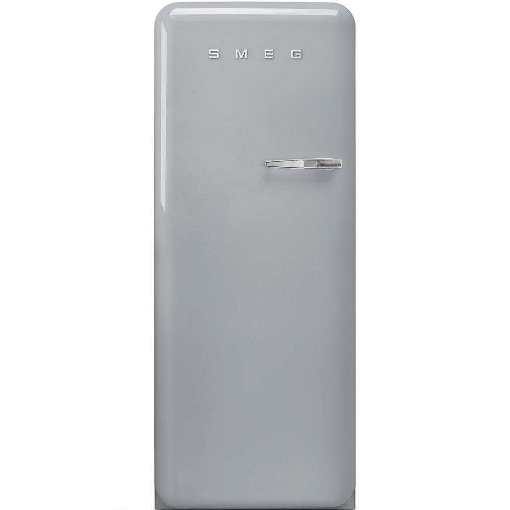 Approx 24" 50'S Style Refrigerator with ice compartment, Silver, Left hand hinge