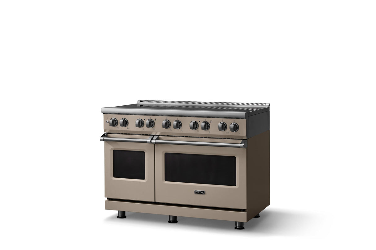 48"W. Induction Range (Finish: Nantucket, Trim: Polished Chrome)
