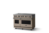 48"W. Induction Range (Finish: Nantucket, Trim: Polished Chrome)