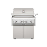 36-inch 4 Burners Built In Gas Grill On Cart With Sear/rear Infrared Burner & Rotisserie Natural Gas