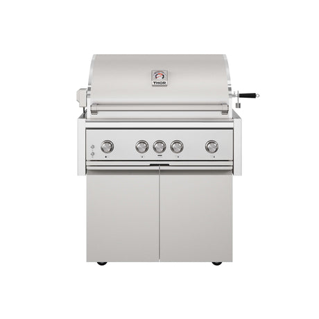 36-inch 4 Burners Built In Gas Grill On Cart With Sear/rear Infrared Burner & Rotisserie Natural Gas