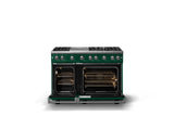 48"W. Sealed Burner Gas Range (Burner: 6g, Finish: Ivy, Trim: Polished Chrome, Fuel: Natural Gas)
