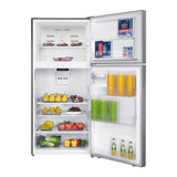 Verona VEFTF3018RSL 30 inch Top Freezer Refrigerator with 18.1 cu. ft. Total Capacity, LED Lighting, Reversible Doors, Gallon Door Storage, Recessed Handle, Energy Star (Stainless Steel Look)