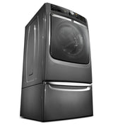 15.5" Laundry Pedestal with Chrome Handle and Storage Drawer