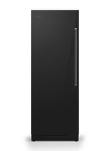 30" W. Integrated Column Door Panel - RVL Black Glass Left Hinge
