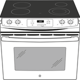 GE® 30" Drop-In Electric Range