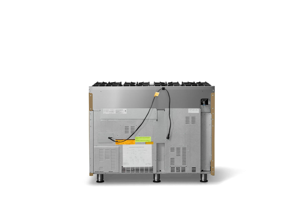 48"W. Sealed Burner Gas Range (Burner: 8b, Finish: Golden Hour, Trim: Brushed Brass, Fuel: Natural Gas)