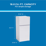 Avanti Frost-Free Apartment Size Garage Ready Refrigerator, 18.0 cu. ft. Capacity, in White (AVFF18DLJ0W)