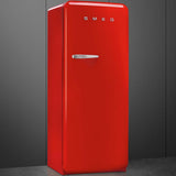 Approx 24" 50'S Style Refrigerator with ice compartment, Red, Right hand hinge
