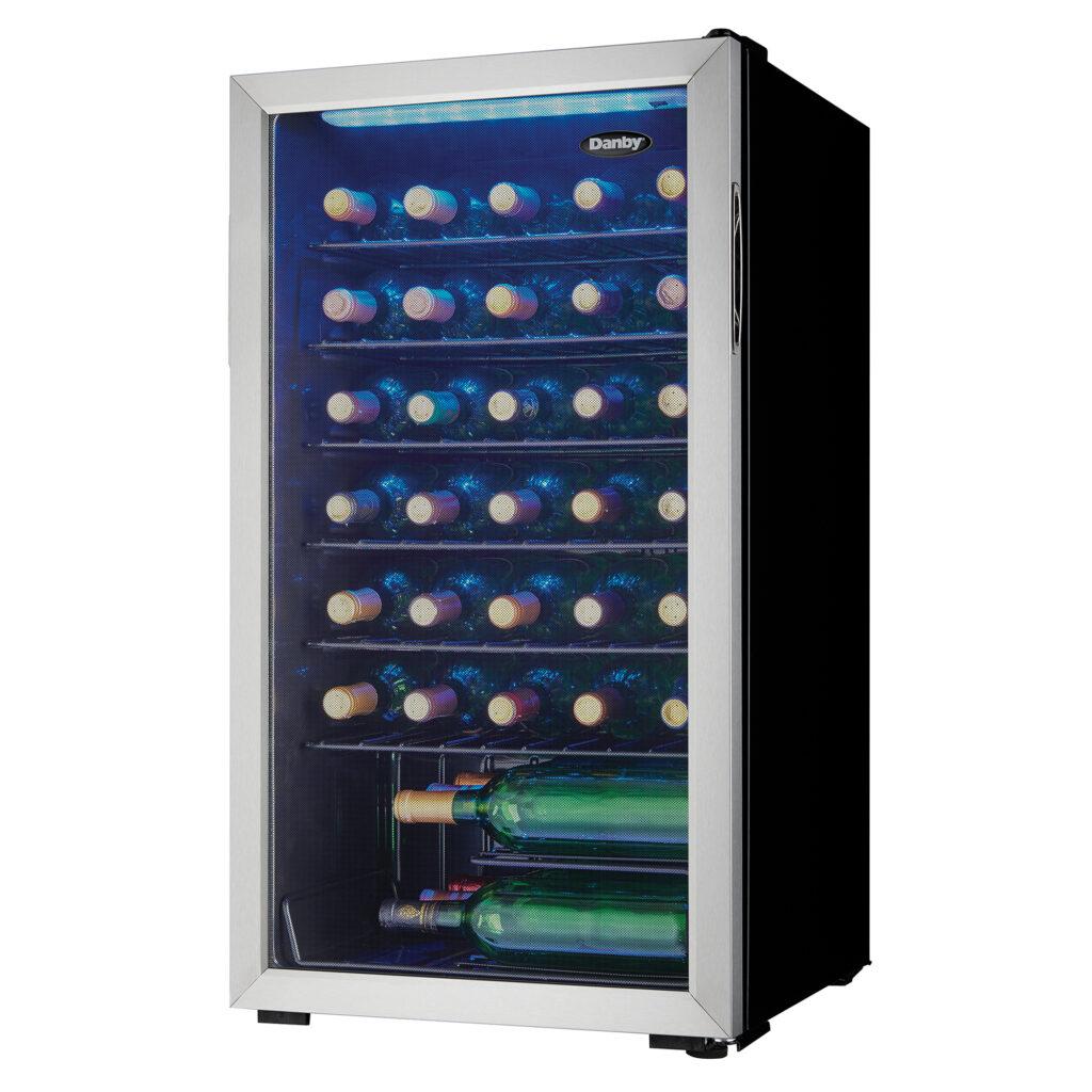 Danby 36 Bottle Free-Standing Wine Cooler in Stainless Steel