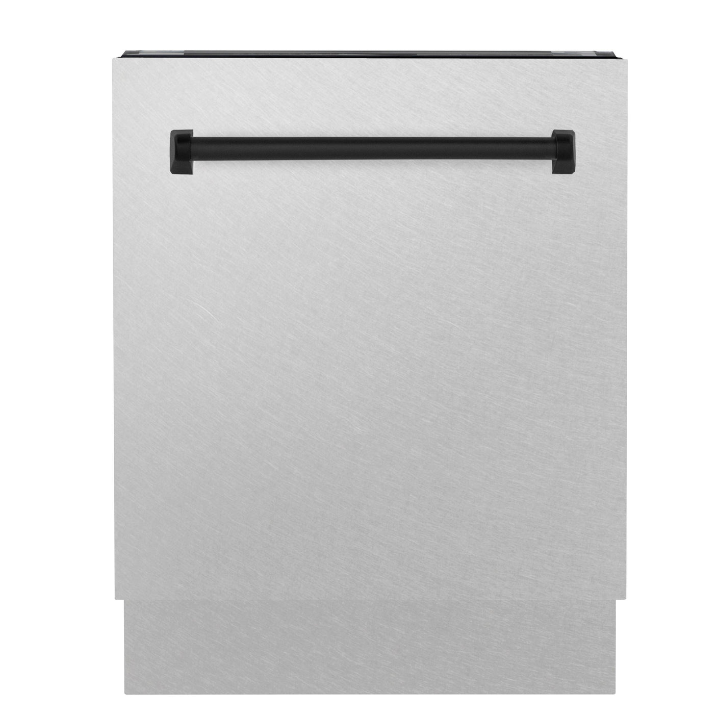 ZLINE Autograph Edition 24" 3rd Rack Top Control Tall Tub Dishwasher in DuraSnow Stainless Steel with Accent Handle, 51dBa (DWVZ-SN-24) [Color: Matte Black]