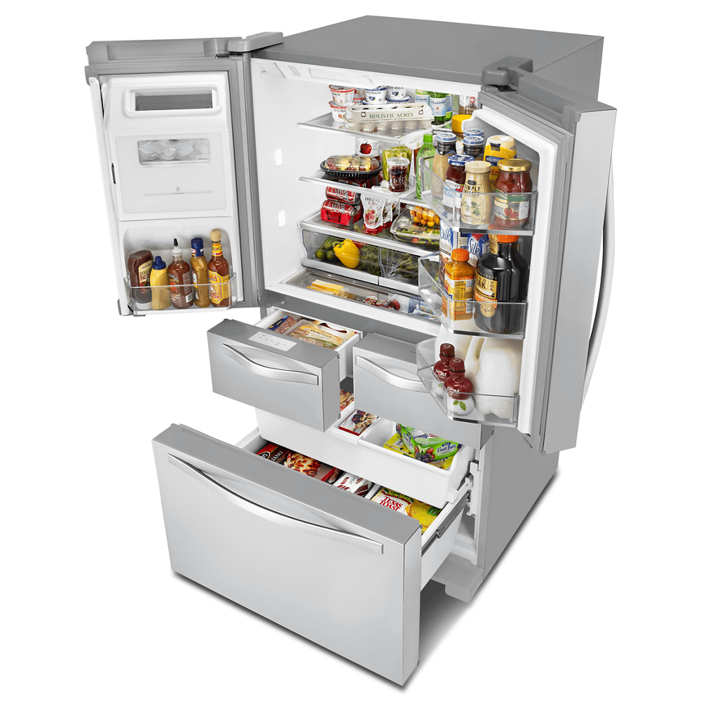 36-inch Wide Double Drawer French Door Refrigerator with Dual Cooling System - 26 cu. ft.