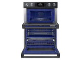 30" Smart Microwave Combination Wall Oven with Flex Duo™ in Black Stainless Steel