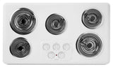 36-inch Wide Electric Cooktop with Two Power Cook Elements