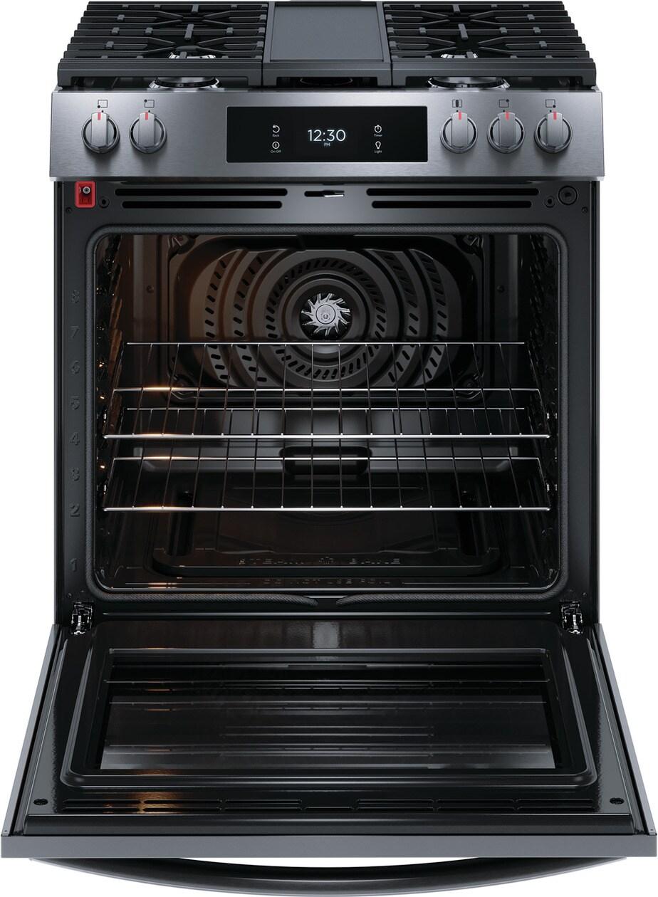 30" Front Control Gas Range with Total Convection