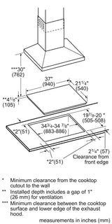 800 Series Induction Cooktop 36" Without Frame